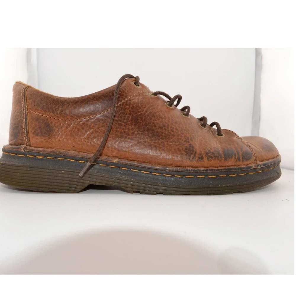 Dr Martens Healy Mens Brown Leather Lace Up‎ Shoes Size 9 USM/10 USL